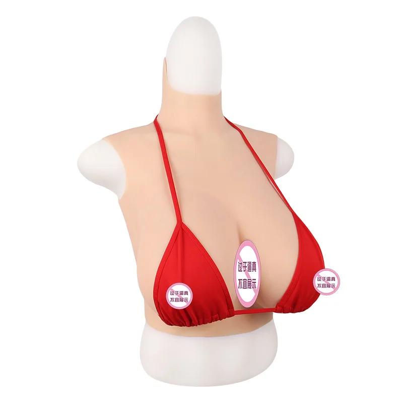 

Artificial Half Body Realistic High Elastic False Boobs Silicone Breast Forms for Crossdresser
