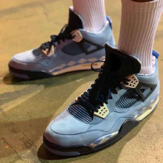 

2021 high-quality Retro OG TS x Air AJ4 college blue basketball shoes