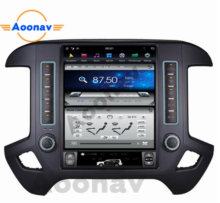

12 inch Touch Screen for GMC Sierra VIA Vtrux Truck for Chevrolet Silverado LD 2014+ multimedia player, Black