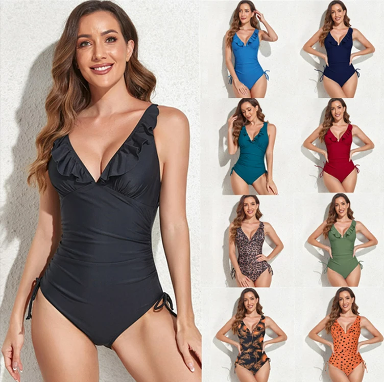 

2022 Amazon Hot Selling one piece sexy women bikini swimsuit ladies girls summer swimsuit