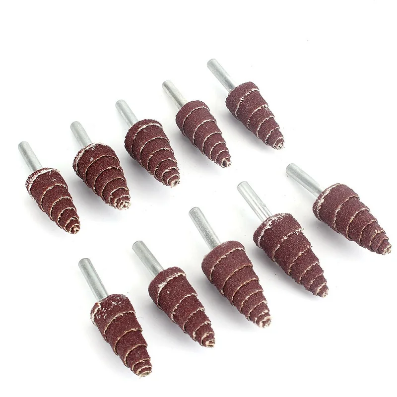 320 Tapered Cone Sandpaper Resin Flap Polishing Wheel Grinding