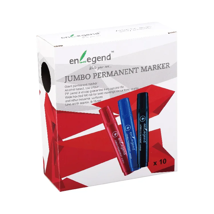 Jumbo Felttip Pen With Indelible Ink Permanent Ink Felt Tip Markers