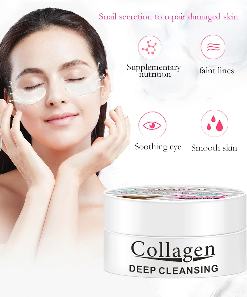 Custom Repairing Collagen Crystal Anti Aging Snail Moisture Sleep Eye ...