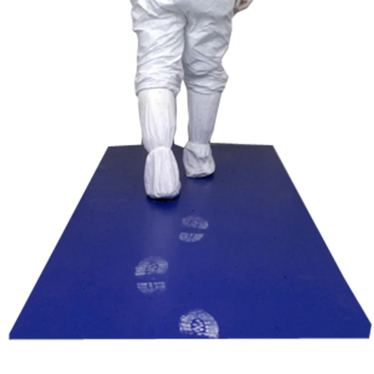 

Jejor Peelable Disposable PE Film High Tackiness Antistatic Cleanroom Tacky Mat Sticky Mat