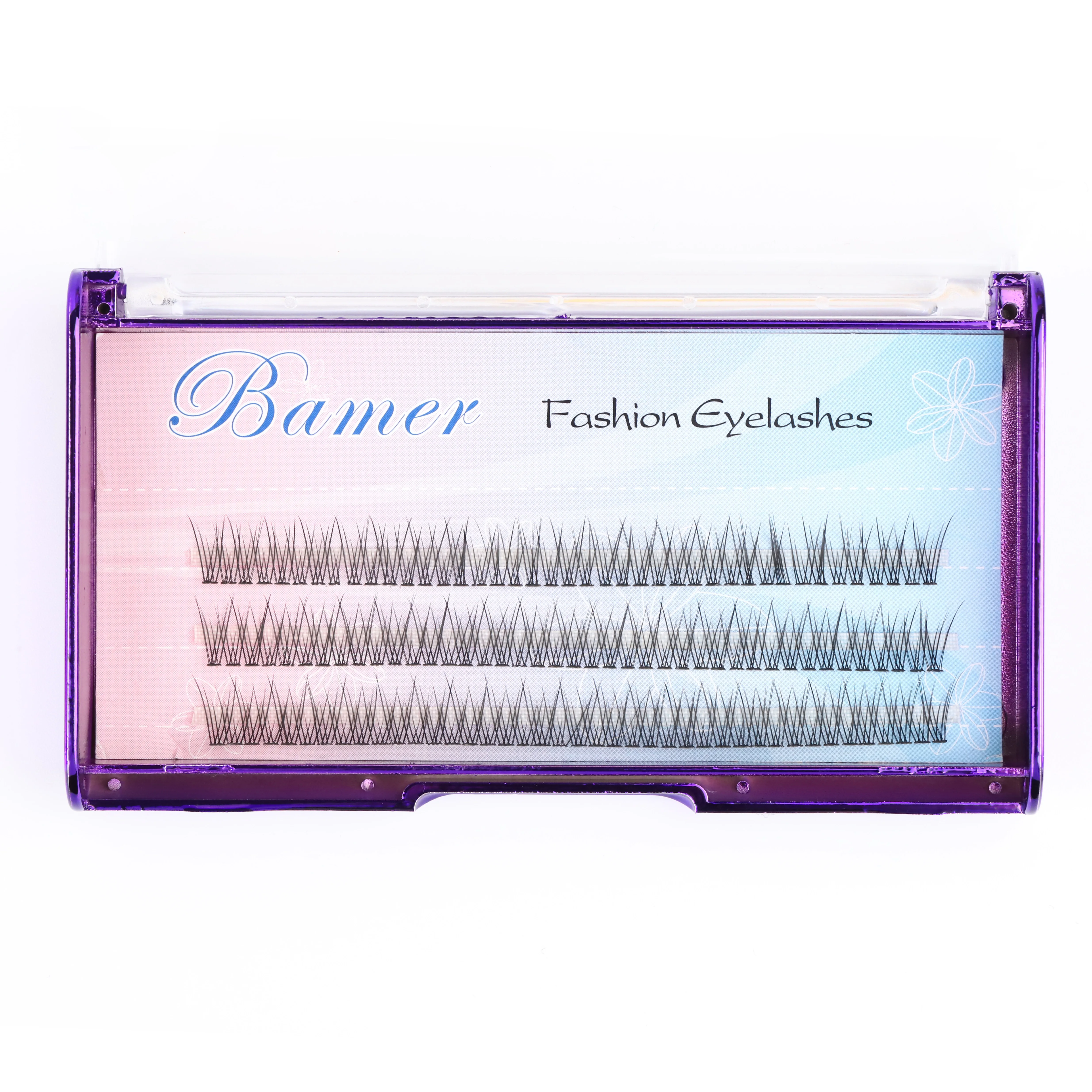 

custom case logo individual eyelash mink fans extension soft lashes