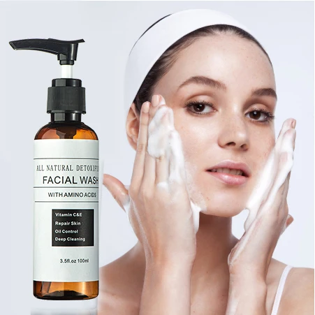 

Private Label Organic Exfoliating Facial Cleanser Clears And Prevents Acne Face Wash, Milk white cream