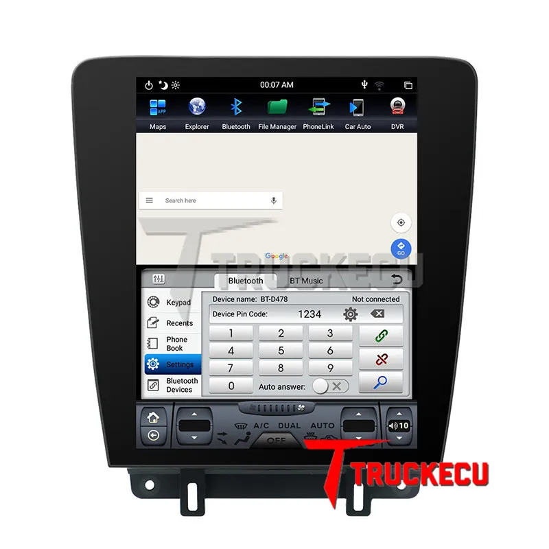 

Car GPS radio For Ford Mustang 2010-2014 PX6 4+64 screen Android Car dvd Multimedia Player GPS Navigation with 4k video play