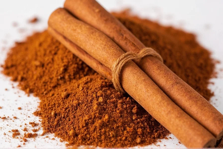 Mug of cinnamon tea with Cassia cinnamon stick