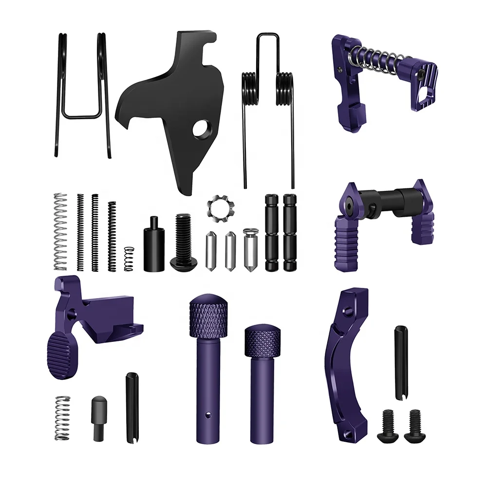 

Mil-Spec Enhanced AR15 Lower Parts Kit, Purple