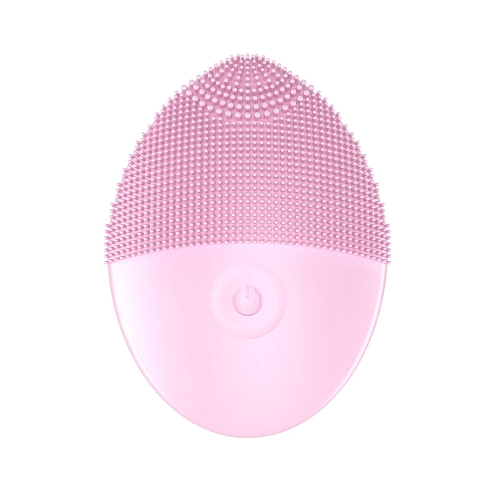 

Portable Face Massager Waterproof Deep Face Cleaner Mini Electric Silicone Facial Cleansing Brush, Pink,blue