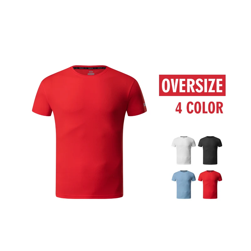 

New Plain Color Plus Size Shirts Women Casual Sport Breathable Oversized Tshirt