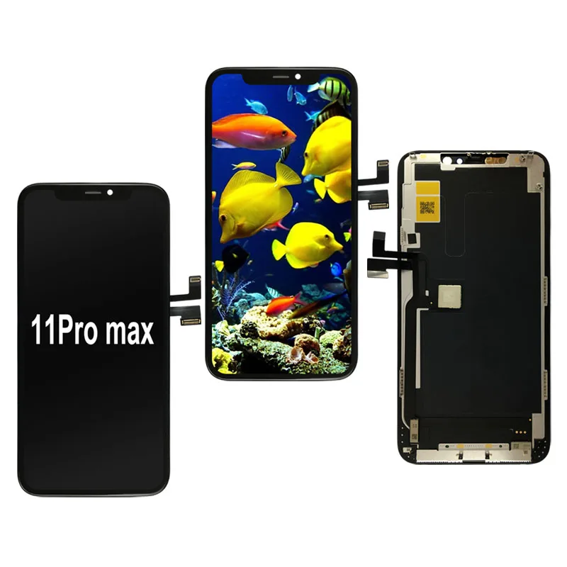 

Excellent quality mobile phone lcd screen for iphones,repair parts 11pro max lcd touch screen display for iphone, Black/white
