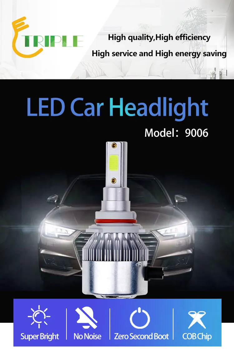 Direct Buy China Waterproof 400 lm auto car led lamp 9006