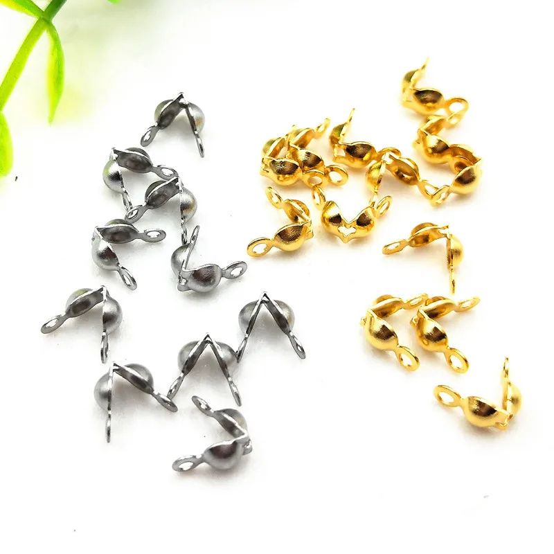 

DIY accessories,stainless steel clip with Ip real gold plated,jewelry findings,wholesale metal end clip for necklace, Steel and gold