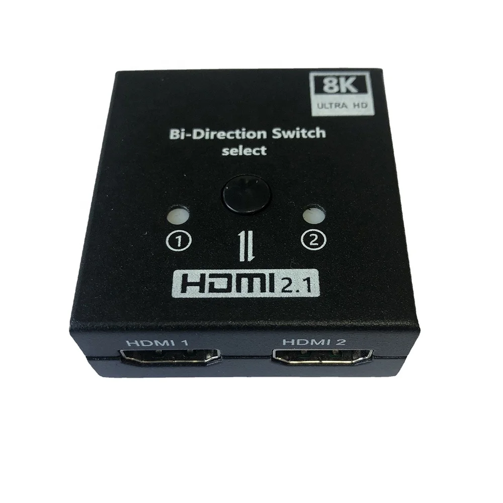 

OZ8AB 8K 60hz 4K 120hz Two-way transmission bi-direction 2x1 HDMI Switch 2 in 1 Out Hdmi 2.1 Switcher, Black/white