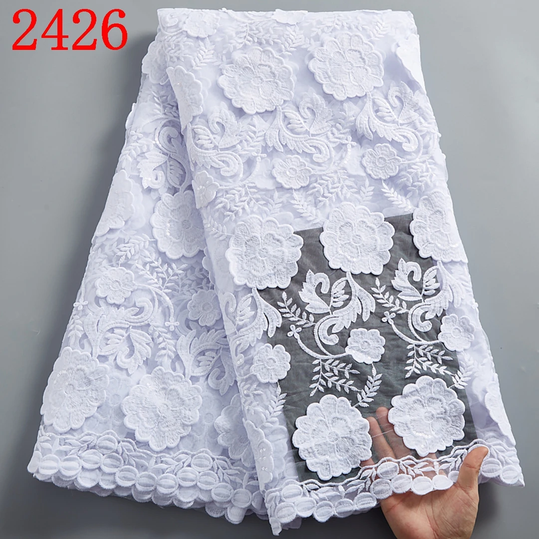 

Embroidery New Milk Silk Lace Fabric With Appliques For Party Free Shipping Milk Silk Lace Nigerian Lace Fabric 2426