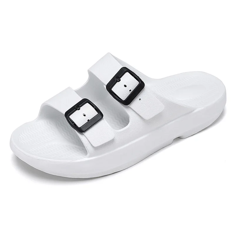 

Men Slippers EVA Non-slip Outdoor Beach Flip Flops 2021 Summer Casual Shoes Slides Black Sandal Comfortable Footwear, White/red/blue/black/grey