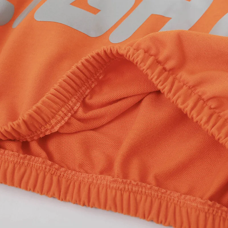 Wholesale Short Body Neon Orange Long Sleeve Reflective Crop Tops Blouse Women Clothing - Buy 