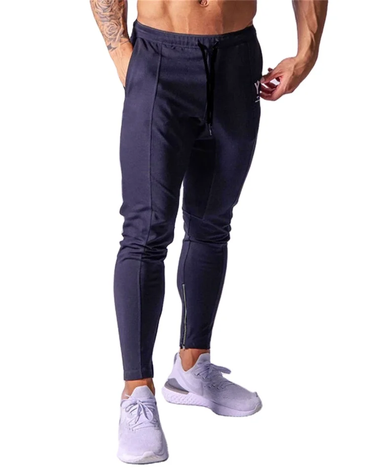 

Top selling persona print your own logo tapered jogger pants men track pants skinny fit gym running joggers pants with zip cuffs, Customized color