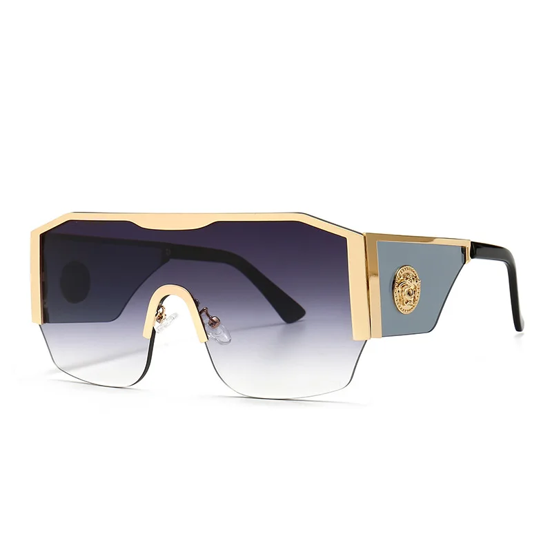 

Lbashades 2021 One Piece Oversized Colorful Trendy Women Men Personal Sunglasses