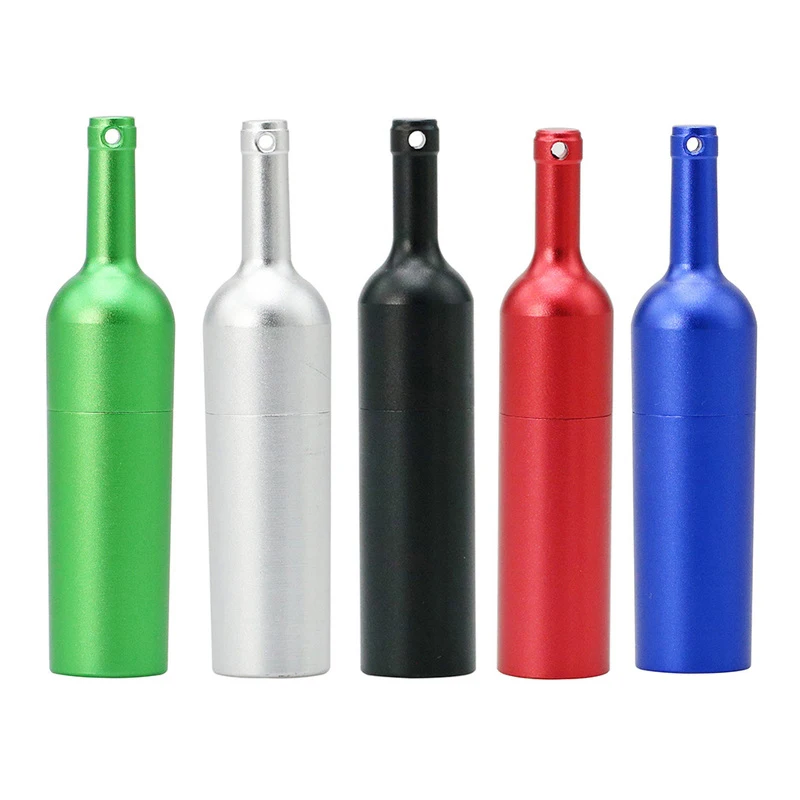 

Metal Red Wine Bottle Shape USB Flash Memory 8GB 16GB Pen Drive