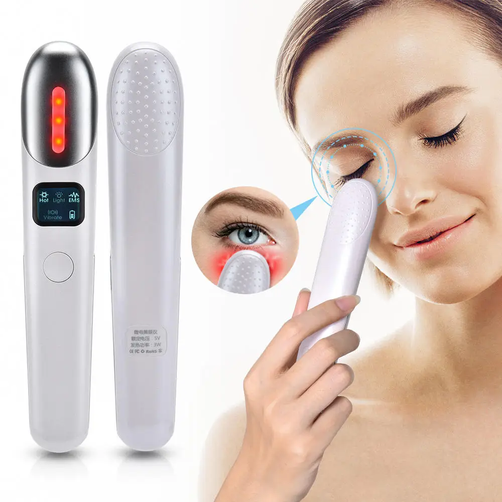 

AIFREE eye car massager with heat vibration handheld wrinkle massage device under eye dark circle removal