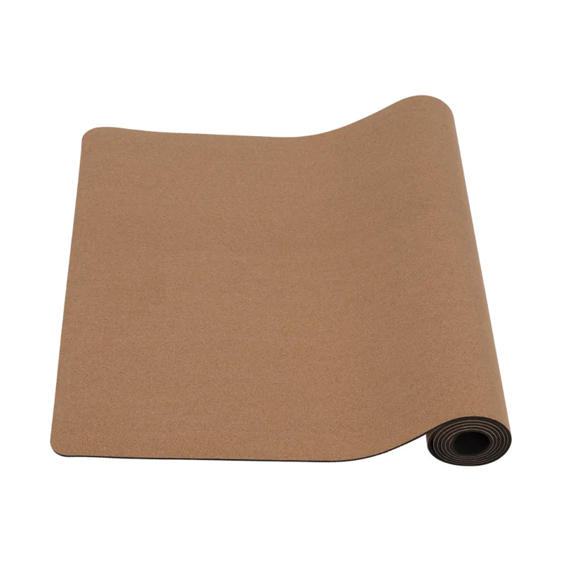 

Eco drop shipping thick natural rubber cork yoga mat, Cork color