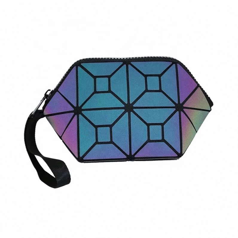 

Fashion Hot Bag Custom Small Travel Pouch Cute Holographic Makeup Bags, Luminous