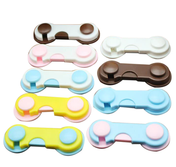 

Hot Sale Multi-function Children Baby Safety Lock Cupboard Cabinet Door Window Drawer Safety Locks Security Protector Latch, White black pink blue brown yellow