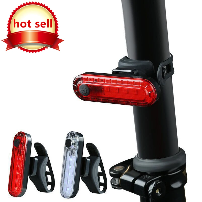 

Bicycle Taillight Ultra Bright USB Chargeable Bicycle Taillight Red High Strength LED Accessories are suitable for any bike