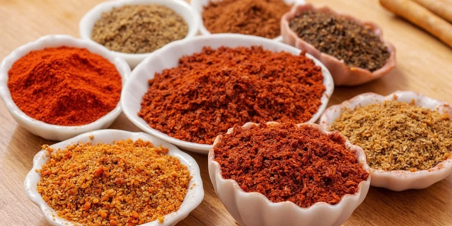 Szechuan-Pfefferkörner in dunklem Glasbehälter gelagert