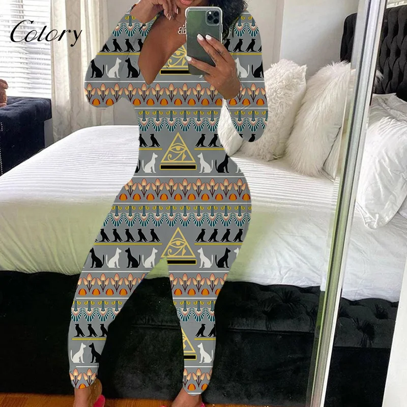 

Colory Women Design Plus Size Women Nightwear Stripe Romper Women, Picture shows