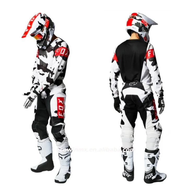 

Wildmx 2021 REVN FOXMX 180/360 Motocross Jersey Pants Gear Set For Motorbike ATV MTB DH Bike Mountain Bicycle Street Moto Suit, Customized color