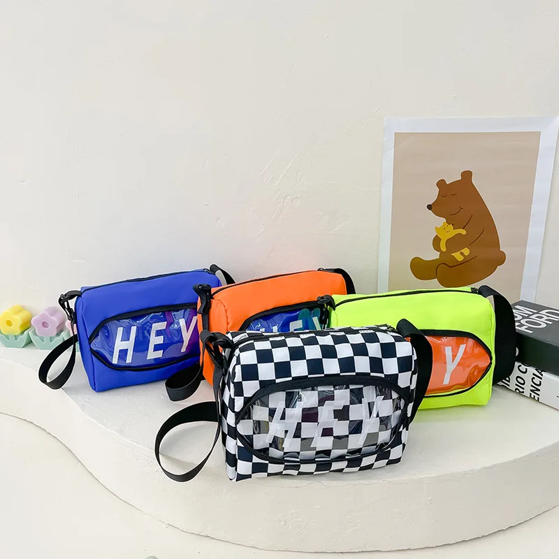 

2022 summer new Korean fashion cool pillow bag for boys and girls leisure sports contrast shoulder bag personality messenger bag