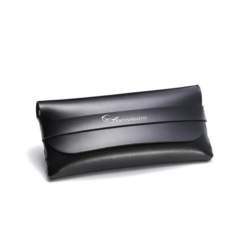 

PU Soft Glasses Leather Black Soft Bag Box Retro Fashion Sunglasses Case