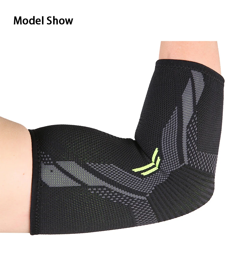 

Low MOQ Sports Elbow &Knee Support Elastic Nylon Elbow Protector Sleeve Compression Elbow Brace, Black