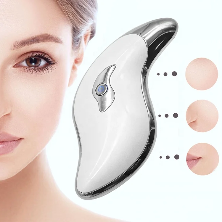 

Wrinkle Removal Body Slimming Electric Facial Gua Sha Scraping Massage Tool, White