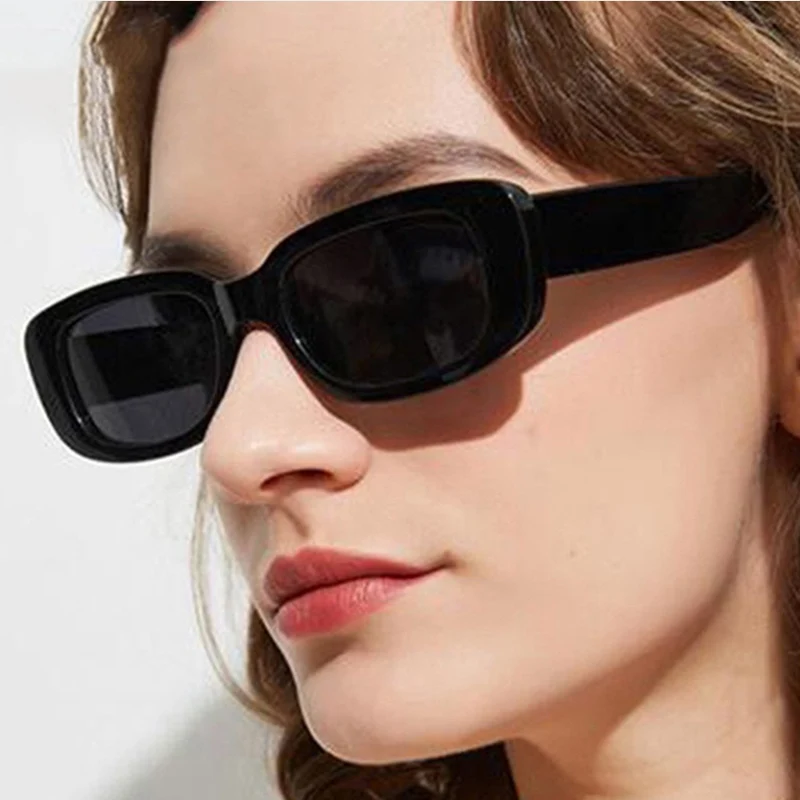 

In Stock Fast dispatch 2021 Small rectangular Sunglasses Women Vintage Brand Designer Shades Sun glasses Female UV400
