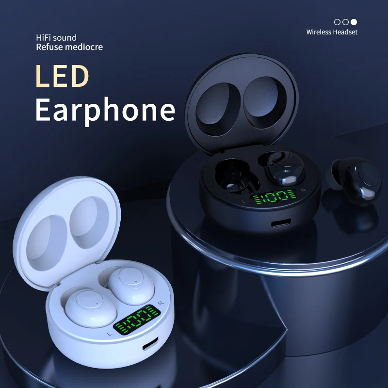 

Hot Selling J1 Original Factory Price Hand Free Mini BT Headphones Earbuds Touch Earphone TWS Wireless Earbuds