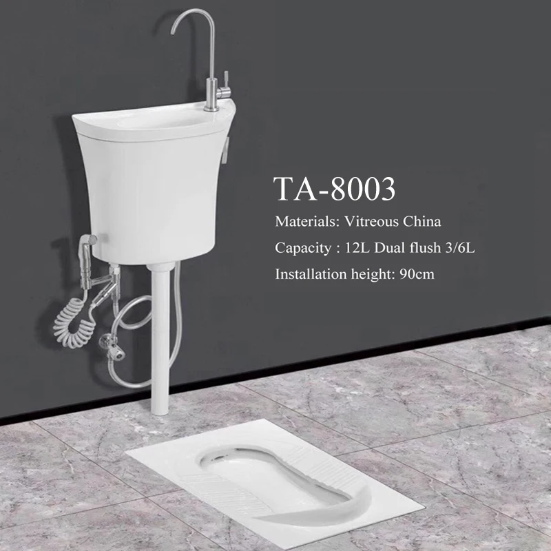 Green Eco Toilet Tank Attached Toilet Universal T