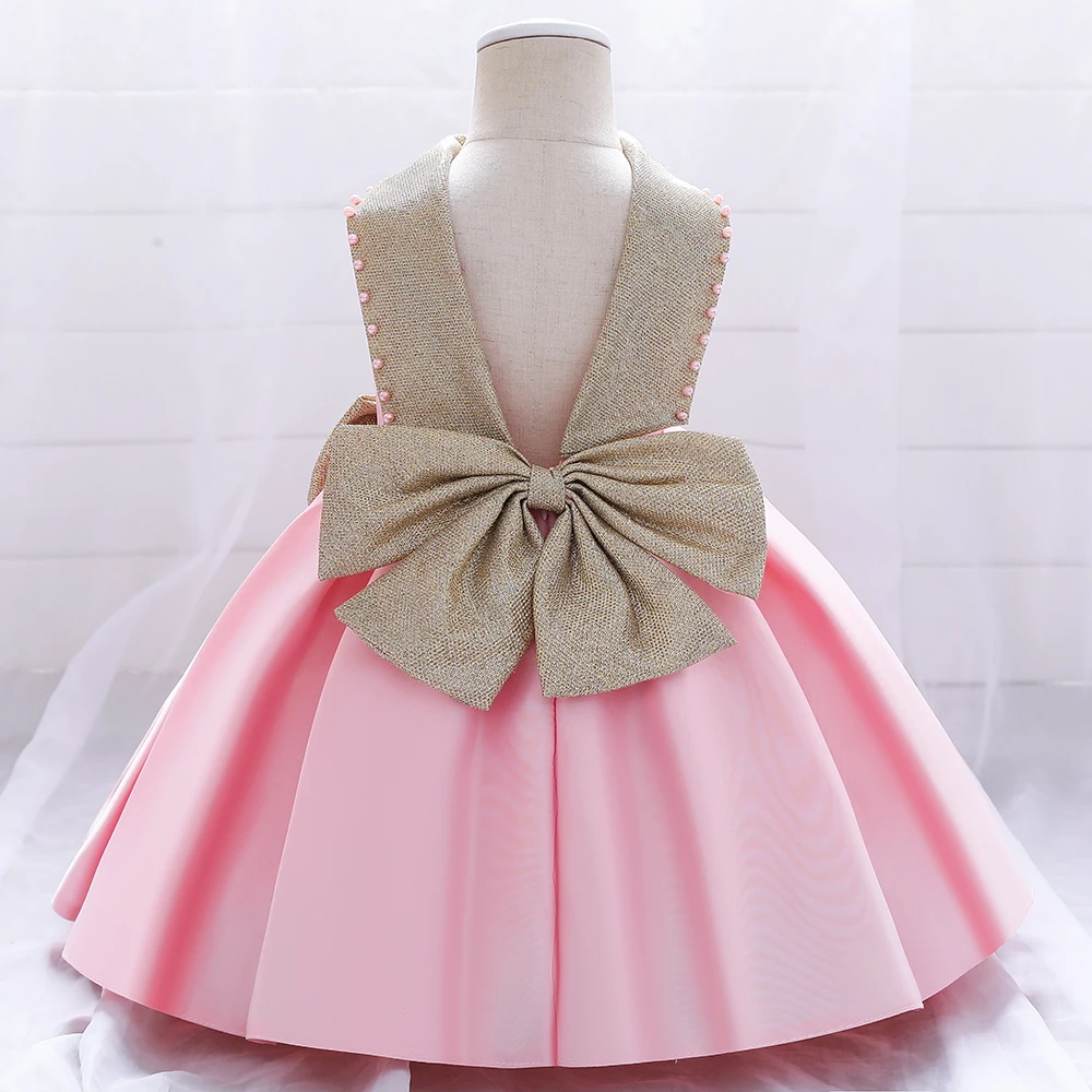

MQATZ Kids Gown Infant Clothing Birthday Pageant Party Embroidery Formal Baby Dress Flower Girl Dress, Pink,green ,red
