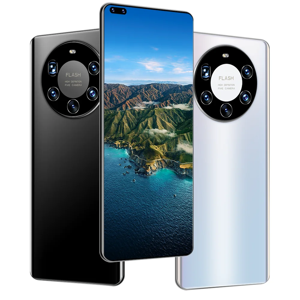 

Smartphone Unlock Mate40Pro+ Hot sale 7.3inch big battey cell phones dual sim card 4g best mobile phones, Black yellow white