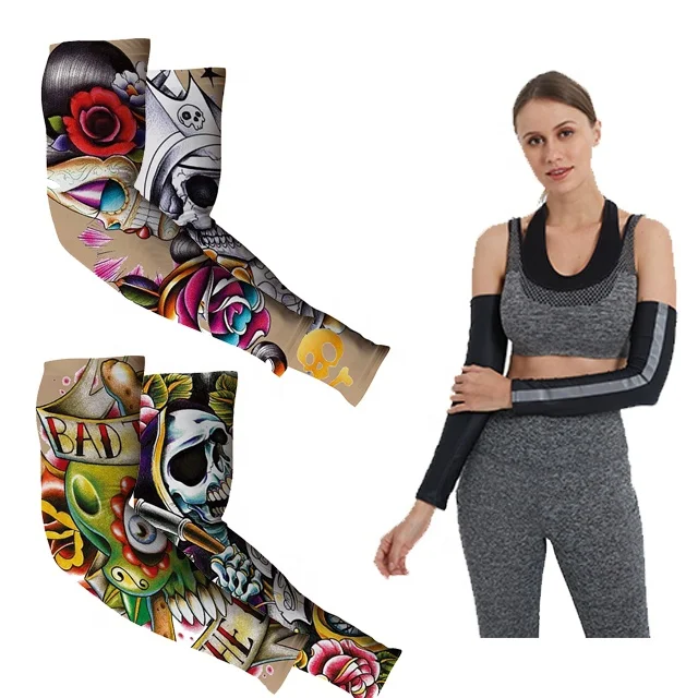 

Sports Basketball Football Cooling Compression Arm Sleeves for Men Women, Custom color