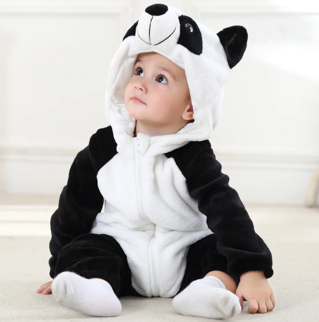 

Cute Flannel Halloween Newborn Girls' Costumes Baby Romper