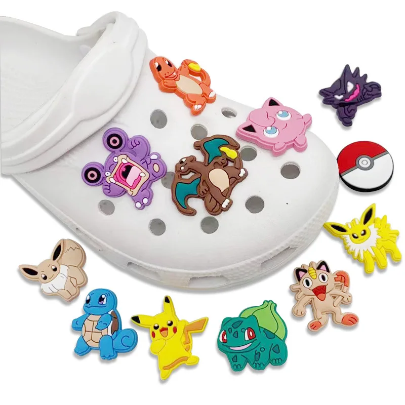 

Pokemon cartoon wholesale soft pvc rubber shoe pendant cat shoe decoration custom pendant Via DHL/Fedex