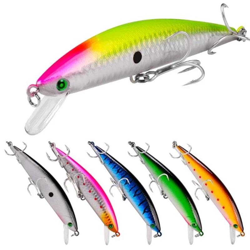 

SNEDA Wholesale 13CM 41G 10 Colors Sinking Plastic Fishing Lures With Explosion hook Hard Bait Sahte Yem, 6 colors