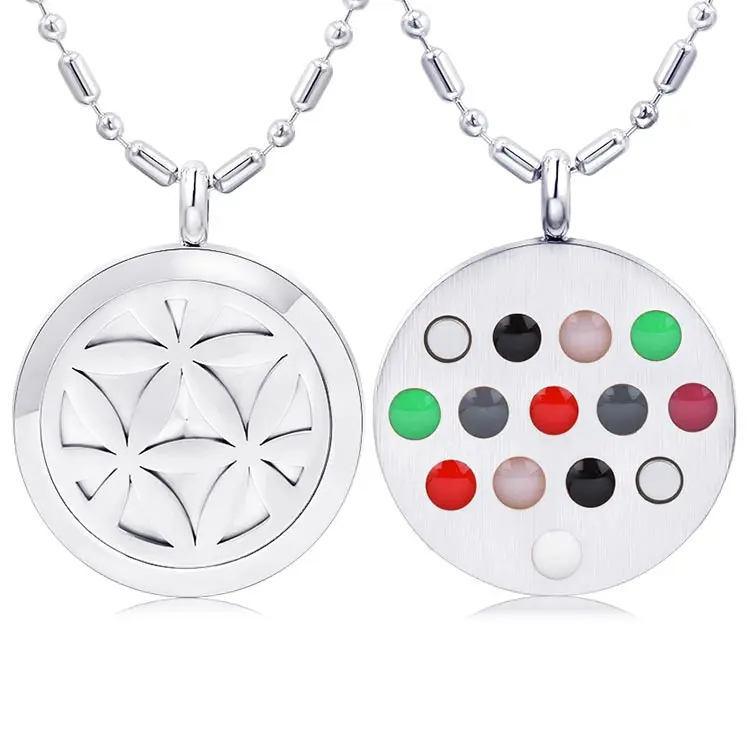 Gold Plated 14-in-1 Energy Stone Pendant New Design Fine Jewelry for Children Health Oriented Gift with Pendants & Charms