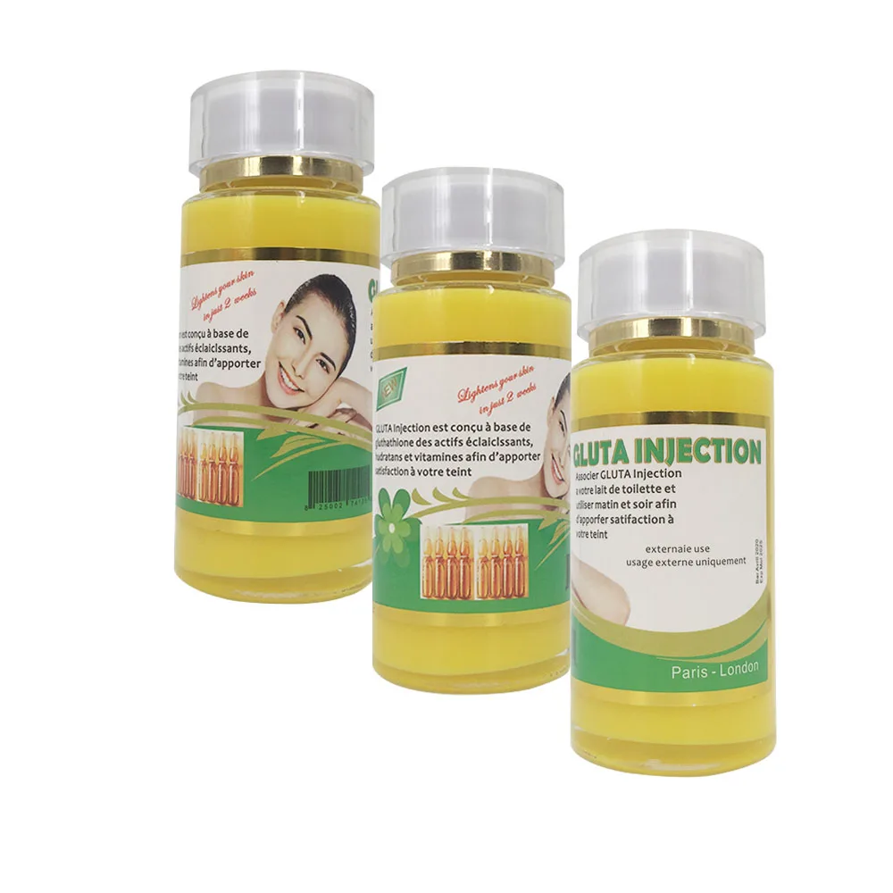 

Gluta Injection Whitening Serum With Gluthathione Super Eclaircissant Strong Whitening Oil For All Body