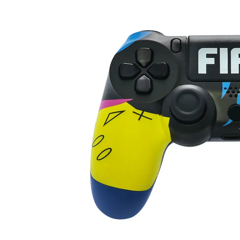 

13 colour Water transfer Joysticks Shock Original wired Game controller For PS4 Controller wireless Gamepad with logo, 22 colours