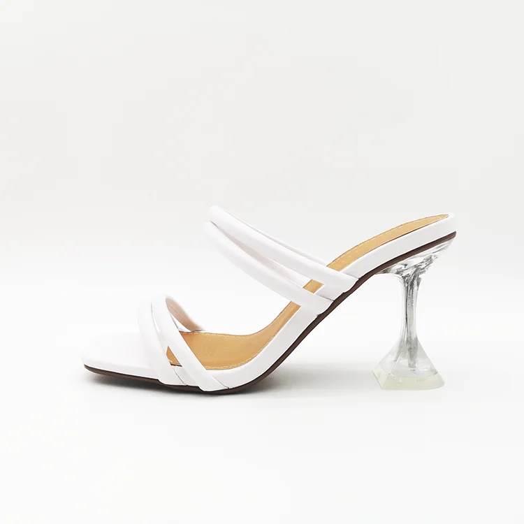 

Good Selling High Quality 3.4 Inch Women Shoes Leather Sandal High Heel